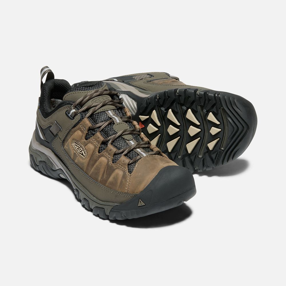 Keen Wandelschoenen Heren Bruin/Olijfgroen - Targhee Iii Waterproof Wide - 65401-BZDV